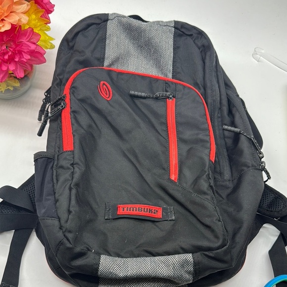 Timbuk2 Black and Red Men's Backpack TOT7792 - Picture 1 of 15